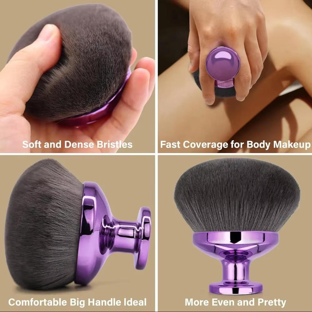 Extra Large Kabuki Self Tanning Brush | Professional Blending Brush for Self Tanner, Foundation, Bronzer, Face & Body