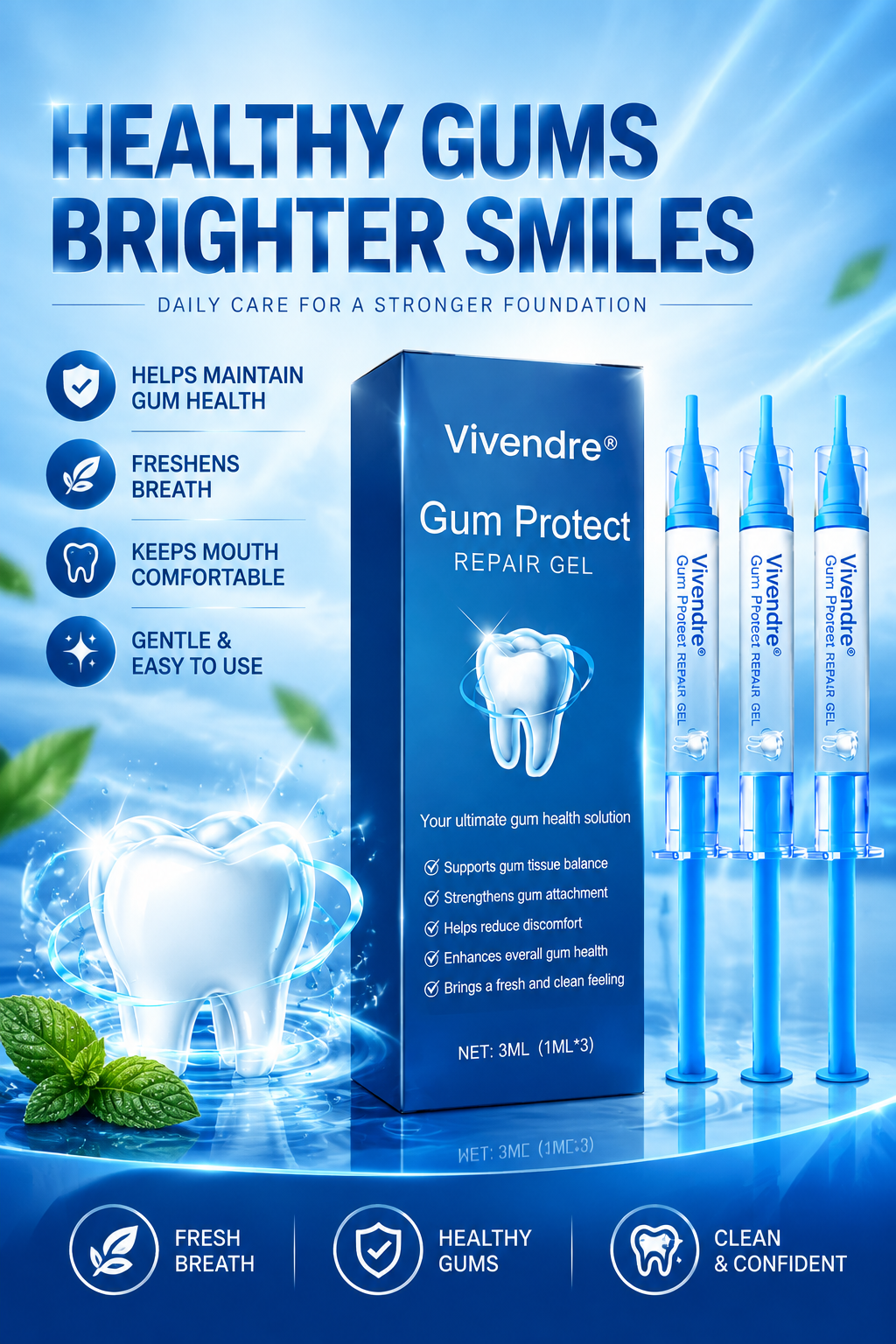 Vivendre ®Gum Protect REPAIR GEL ❗ | 🦷Support Healthy Gum Tissue